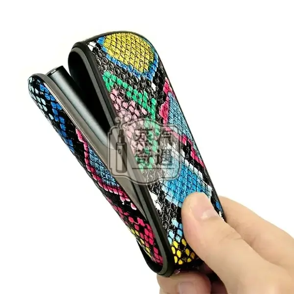 【蛇皮紋4色現貨】IQOS ILUMA PRIME皮革磁吸翻蓋保護殼|IQOS保護殼・質感加熱菸收納盒
