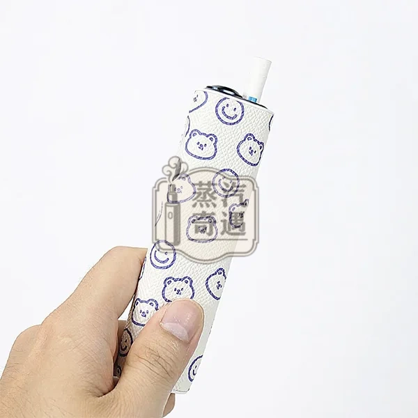 【塗鴉8色可選】IQOS ILUMA I ONE保護殼8代一體機專用橢圓形按鈕|矽膠+PU皮革|防摔防刮|可直接充電|可愛塗鴉圖案現貨