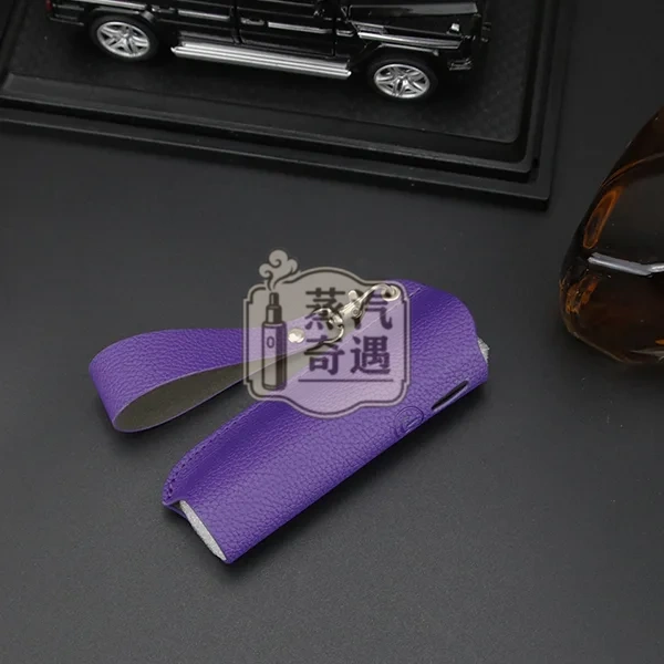 【5色現貨】Ploom Aura荔枝紋收納保護套(附皮質掛繩) 輕巧好攜帶|相容充電|防刮防摔