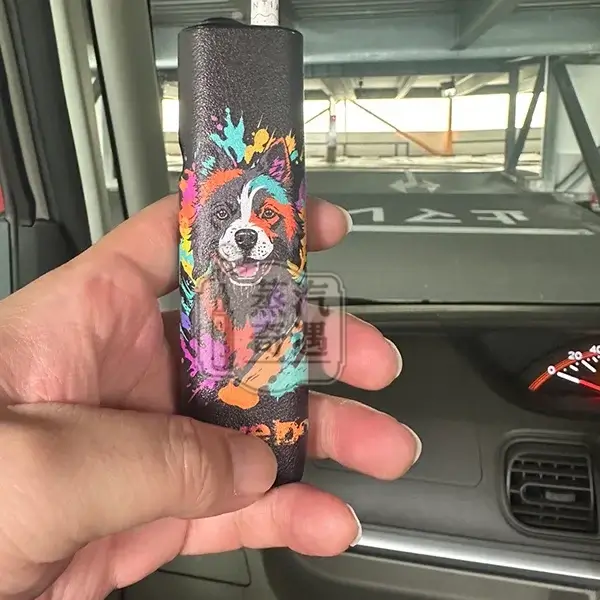 【黑色/橙色/藍色/紅色】IQOS ILUMA ONE保護套6/7代一體機圓形按鈕防摔殼|可愛狗狗圖案|PU皮革保護套|IQOS保護殼現貨:圖片 12