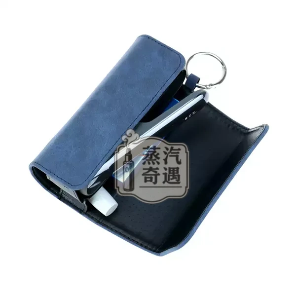 【磨砂紋/格子紋/老花系列】IQOS ILUMA/3.0側開式通用收納保護殼|PU 皮革防摔便攜包